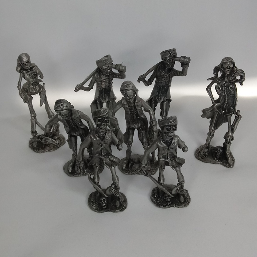 Metal Skeleton Pirates 5 Different Types Funny